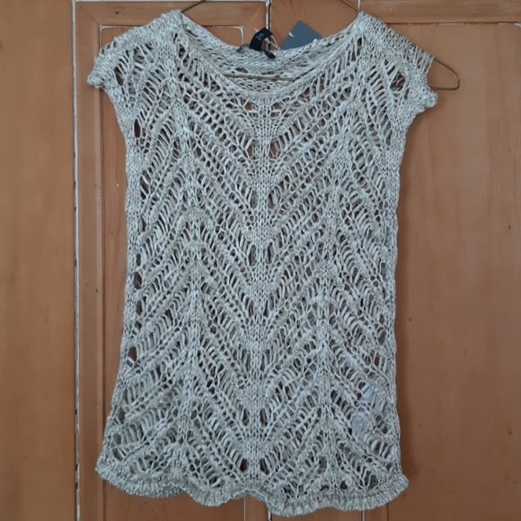 Eileen Fisher open weave vest top - Picture 4 of 4